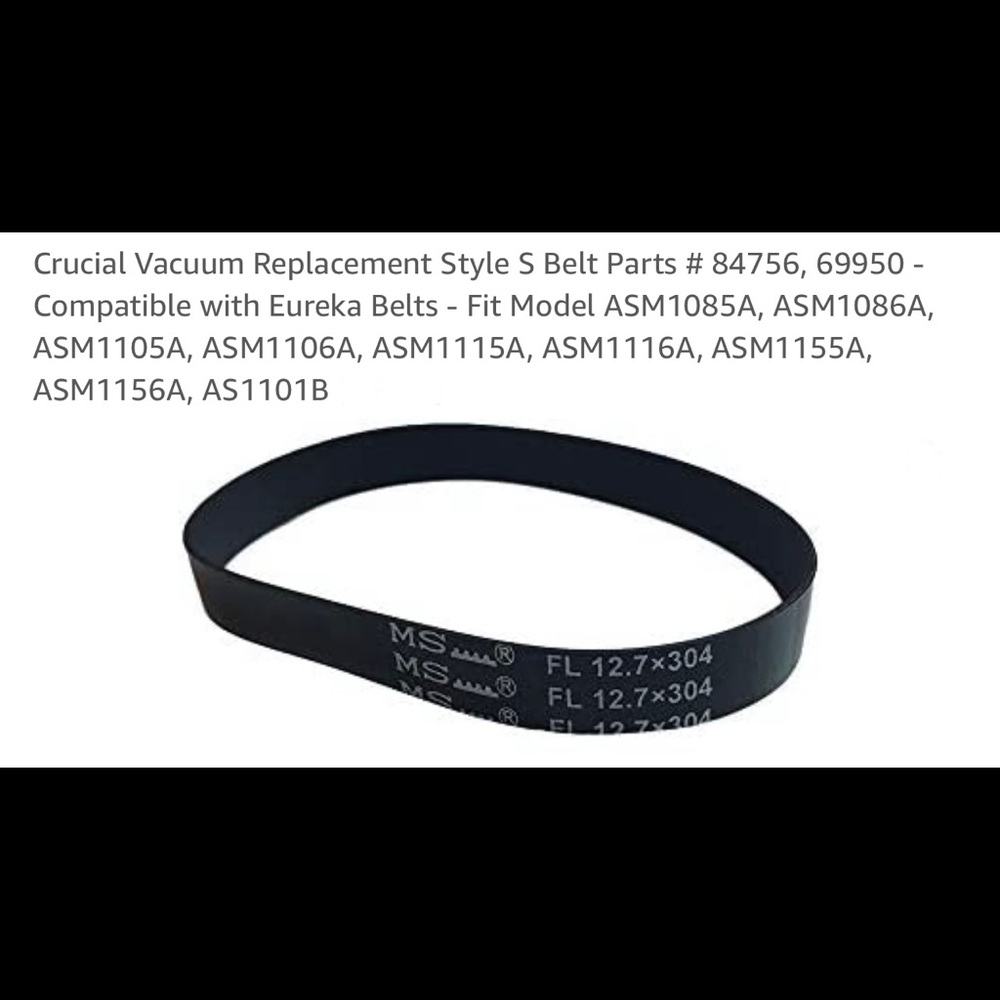 Replacement Style S Belt-Eureka